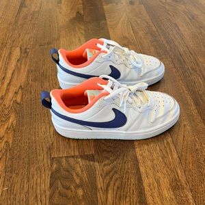 Nike Kids Sneakers White with Blue and Orange